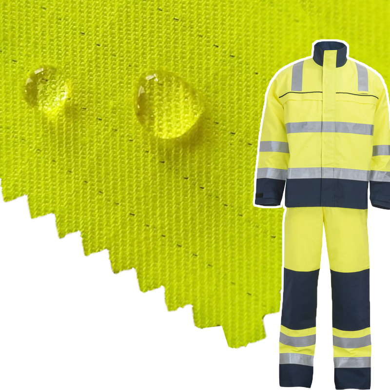 flame retardant fluorescent yellow fabric