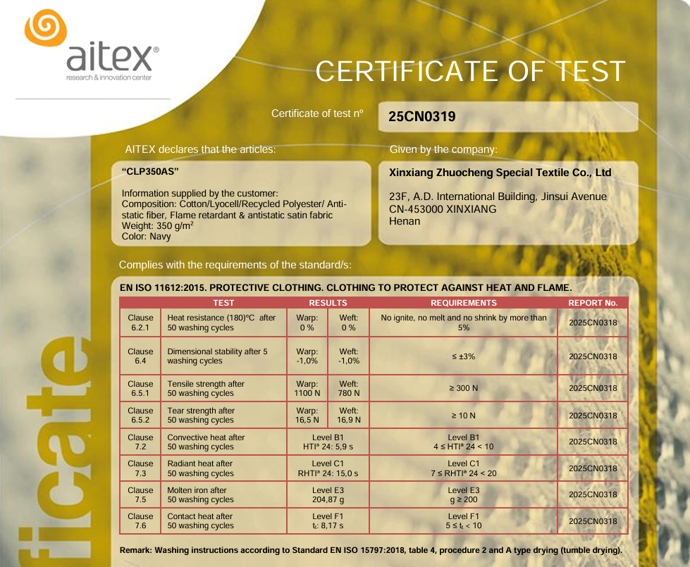 flame retardant fabric