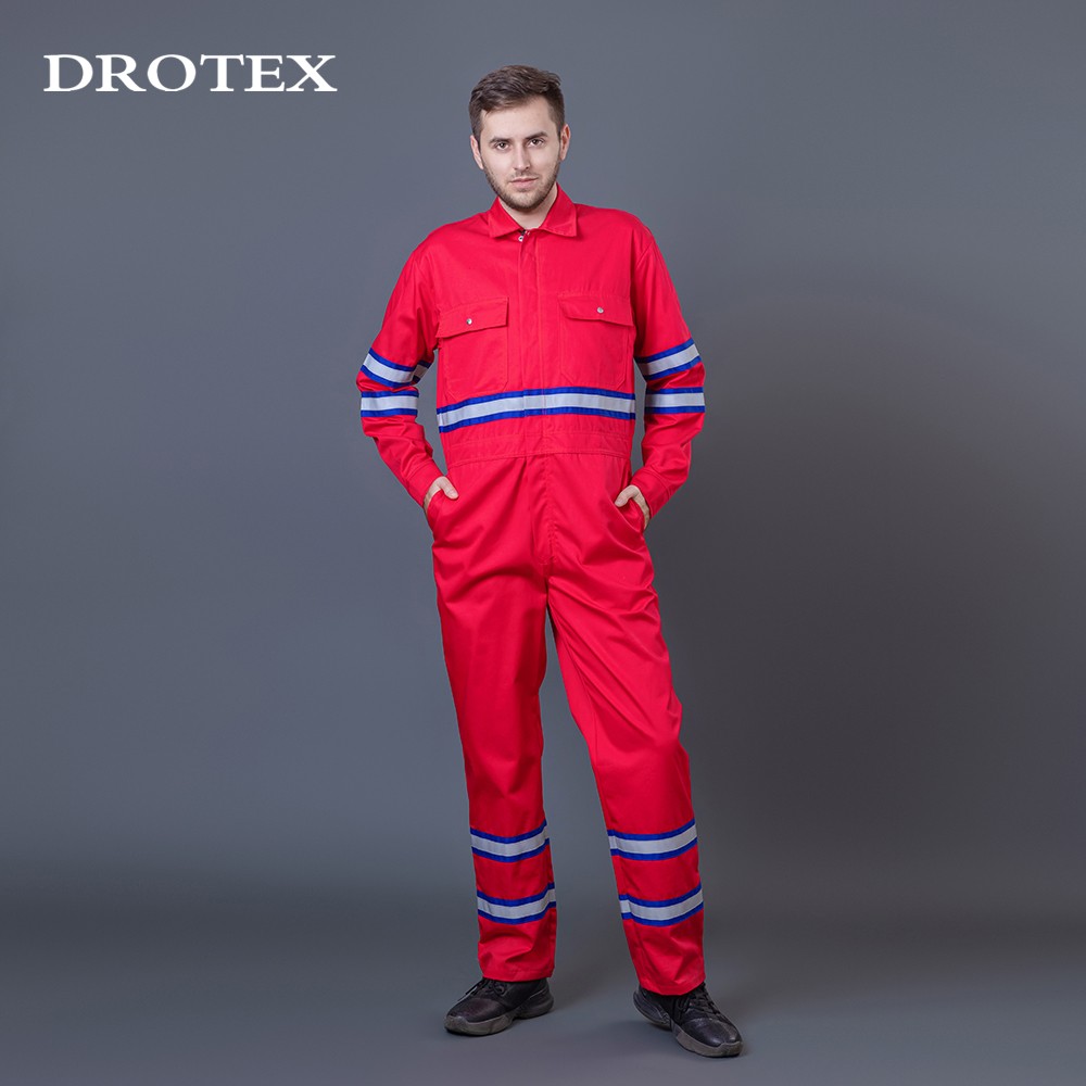 Uniform Aramid Fame Resistant Oil Gas Safety Coverall Clothing