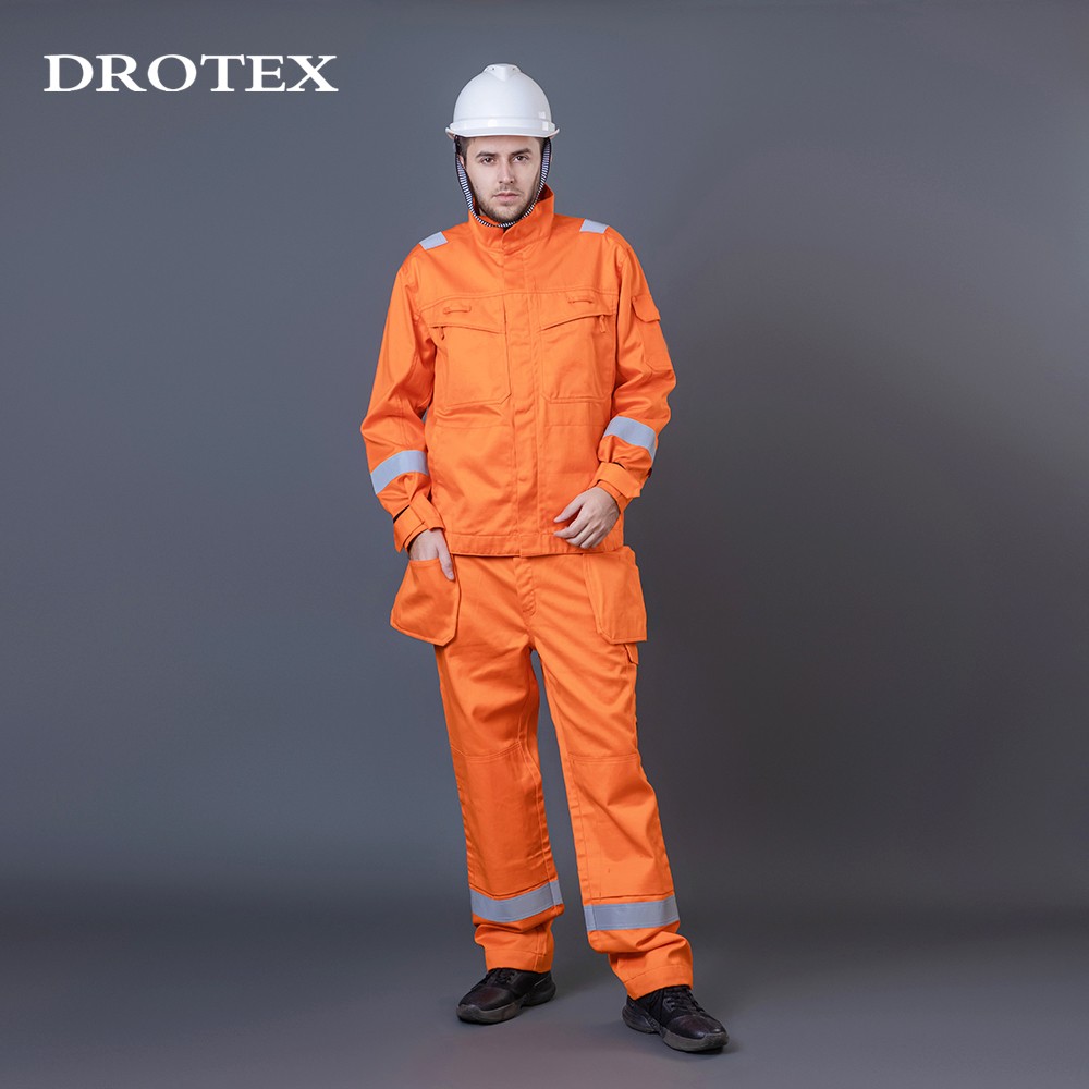 Flame Resistant Antistatic Uniform Mining Workwear Suits For Men