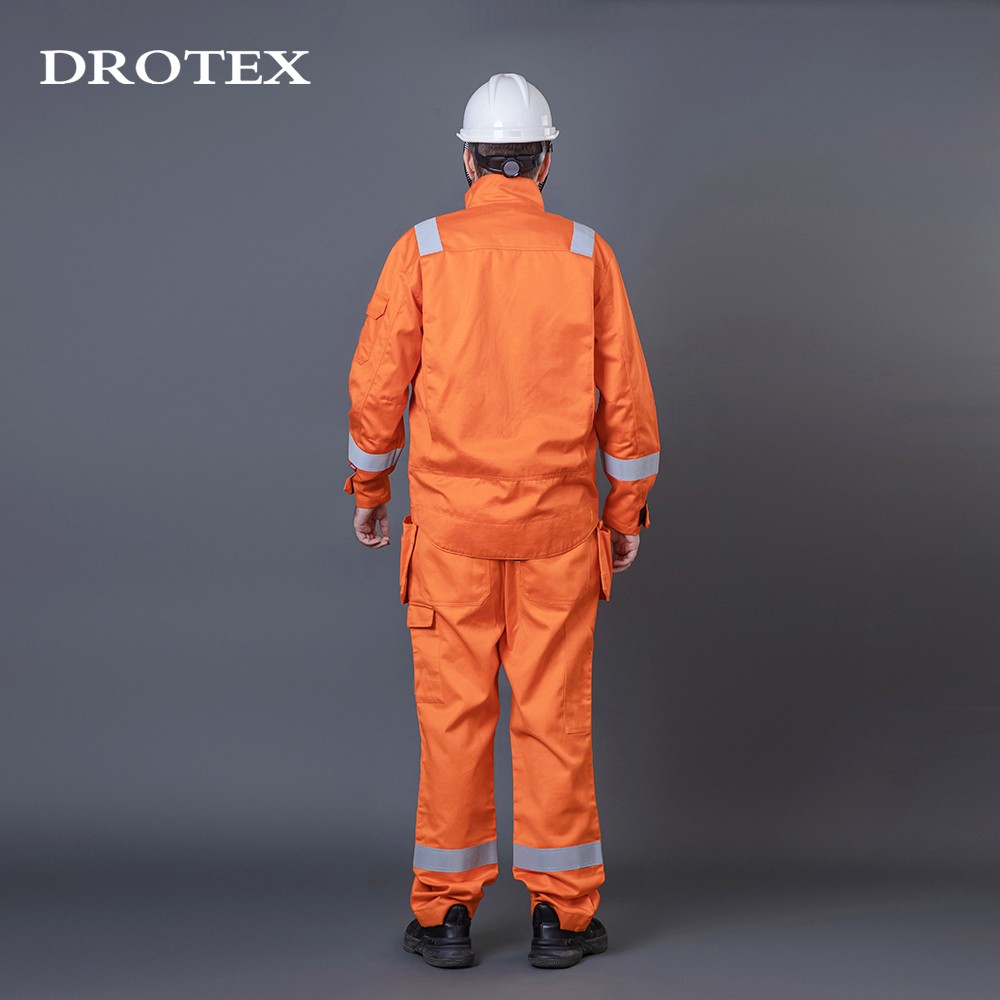 Flame Resistant Antistatic Uniform Mining Workwear Suits For Men
