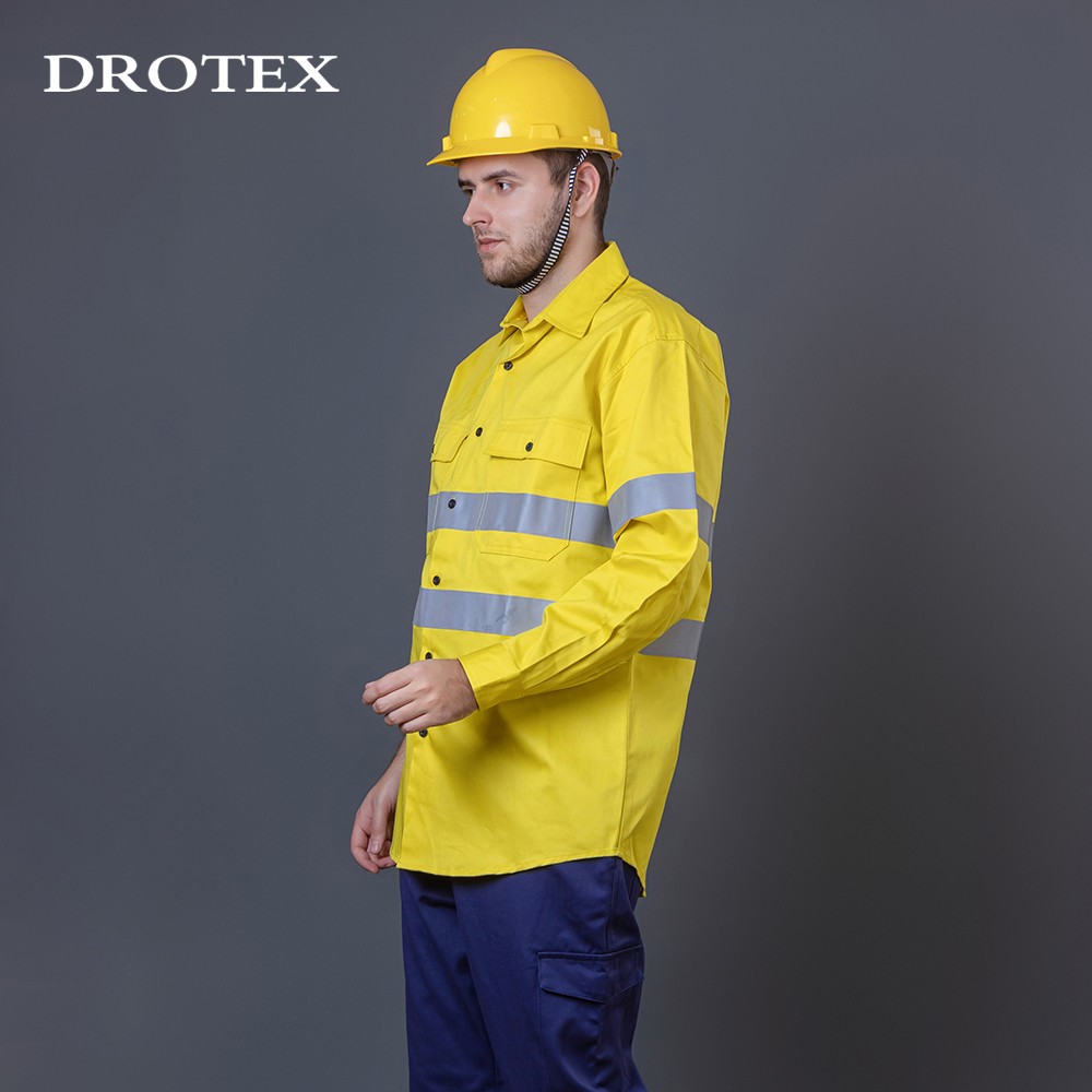 Fire Retardant Reflective High Visibility Work Shirt