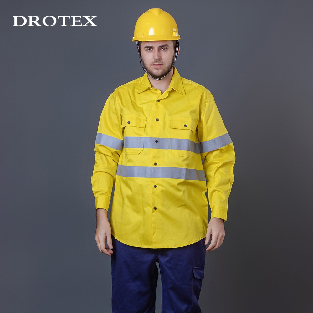 Fire Retardant Reflective High Visibility Work Shirt