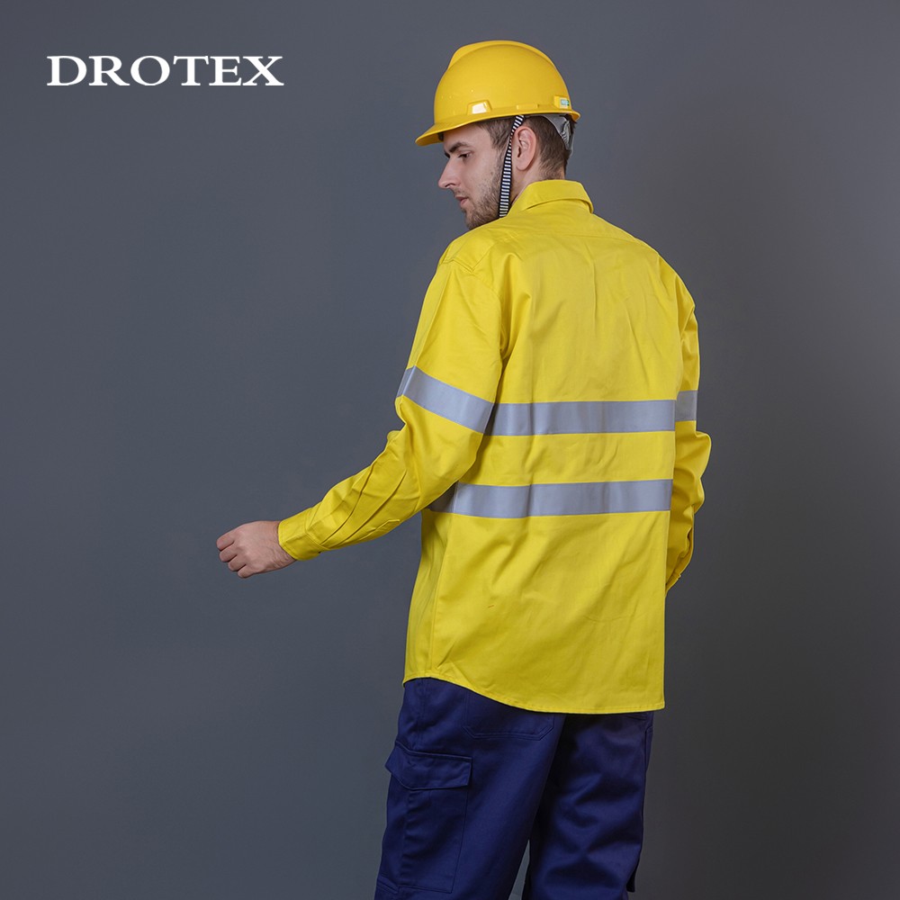 Fire Retardant Reflective High Visibility Work Shirt