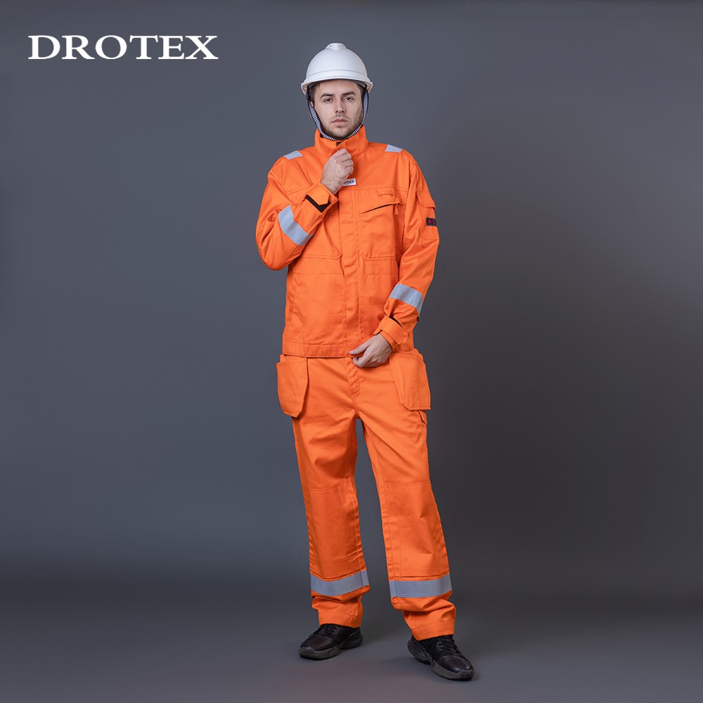 Flame Resistant Antistatic Uniform Mining Workwear Suits For Men