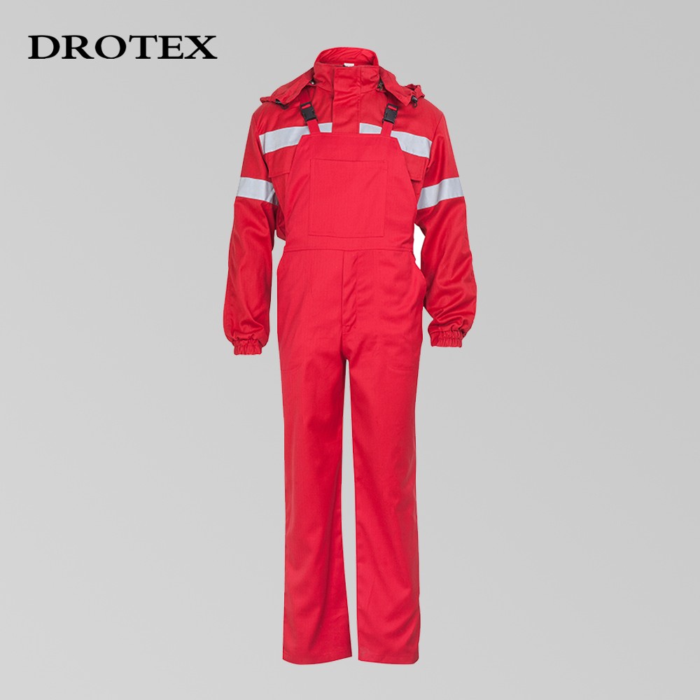 Cotton Fire Retardant Antistatic Jacket and Bib Overall