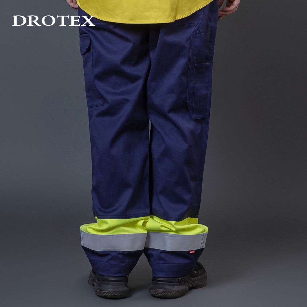 Wholesale Mining Flame Retardant Reflective Tape Cotton Work Pants