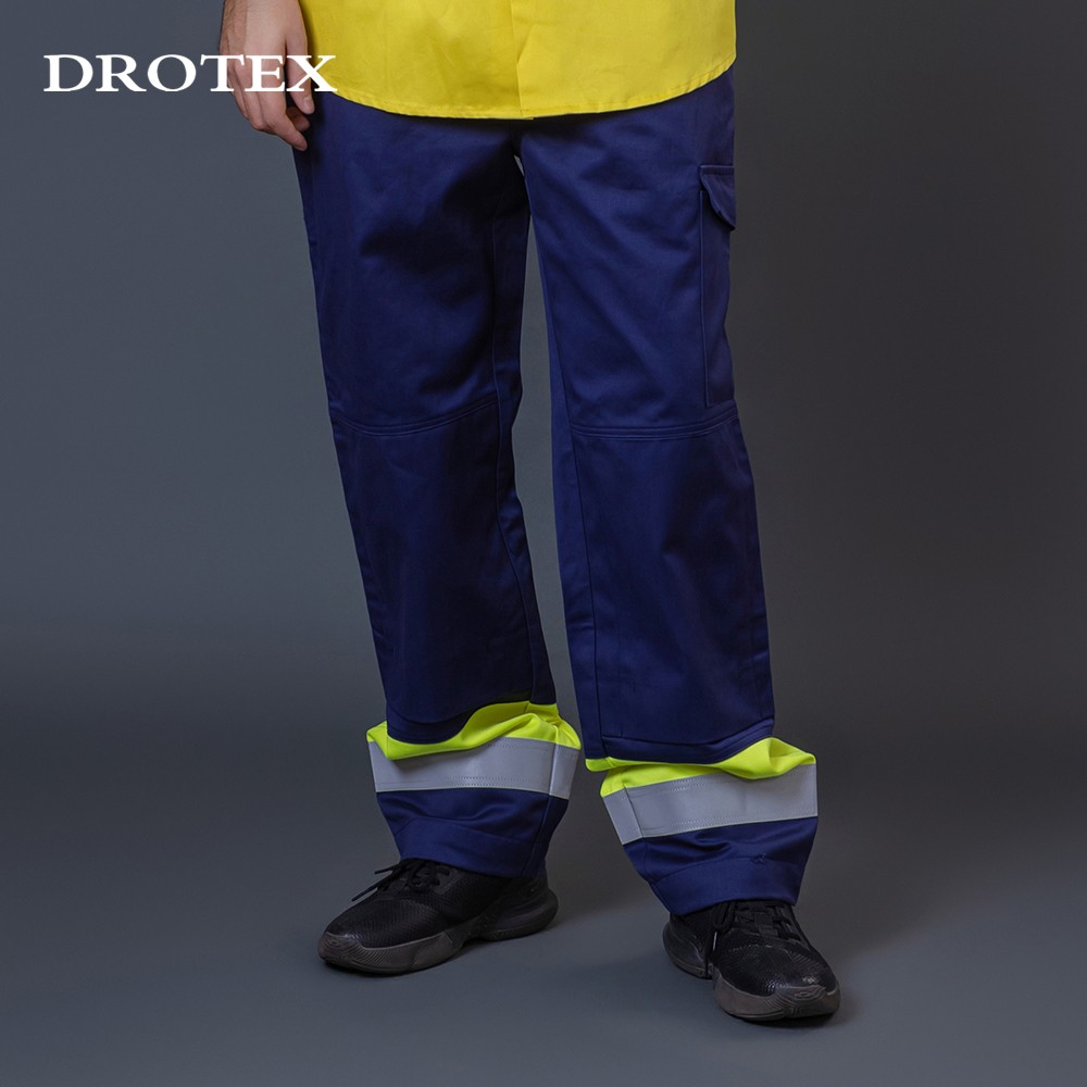 Wholesale Mining Flame Retardant Reflective Tape Cotton Work Pants