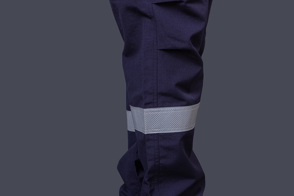 Fire Resistant Cotton Nylon Industrial Work Pants Reflective