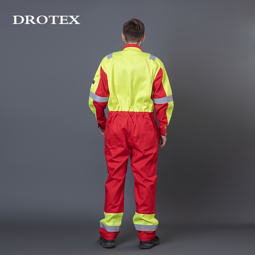 Oil Gas Work Clothes Fire Retardant Hi Vis Reflective Safety Clothing