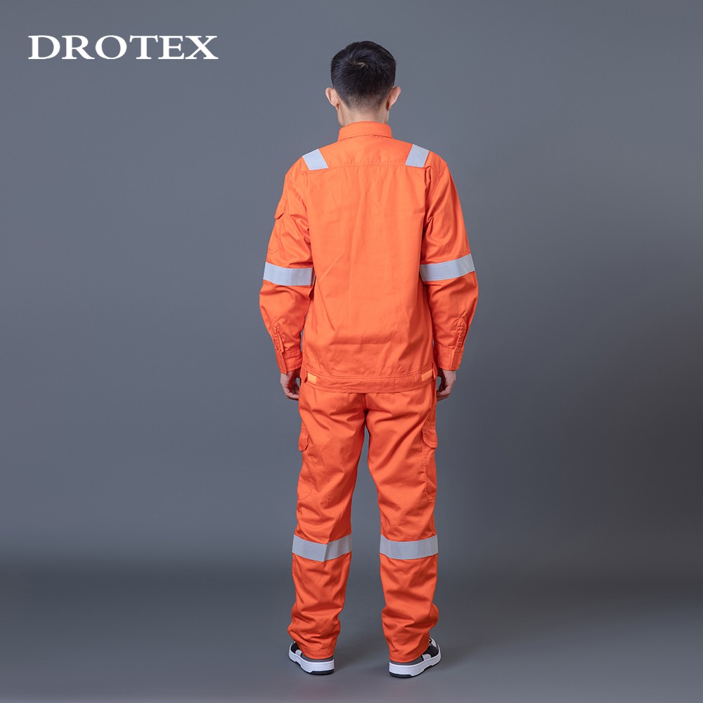 Fire Resistant Reflective Suits Metallurgy Industrial Work Jacket and Work Trousers