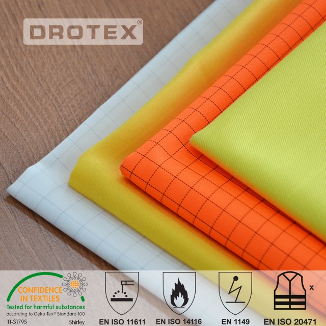 360gsm Cotton Polyester FR Hi vis Multi-functioanl Fabric