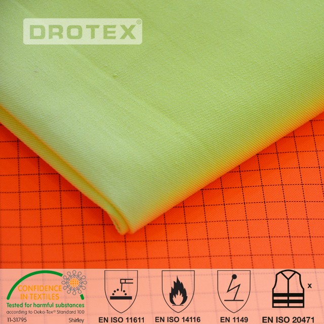 360gsm Cotton Polyester FR Hi vis Multi-functioanl Fabric