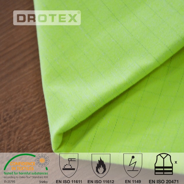 360gsm Cotton Polyester FR Hi vis Multi-functioanl Fabric