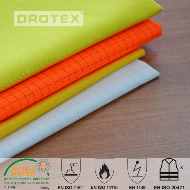 360gsm Cotton Polyester FR Hi vis Multi-functioanl Fabric