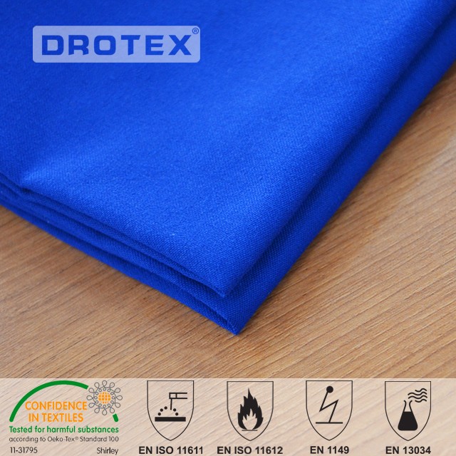 360gsm Cotton Polyester FR Antistatic Anti Acid Fabric