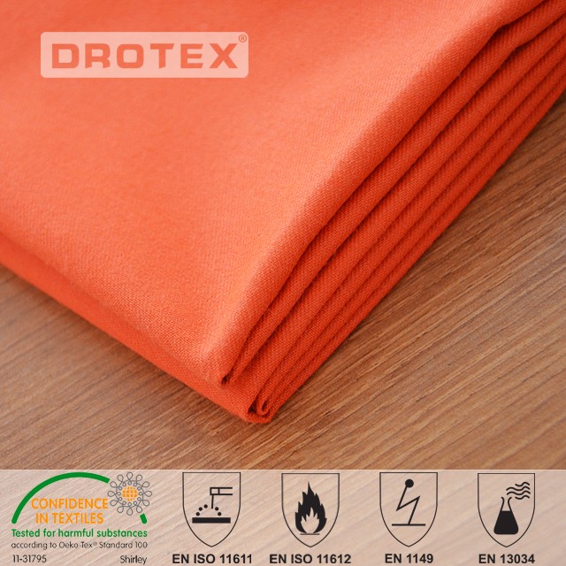 360gsm Cotton Polyester FR Antistatic Anti Acid Fabric
