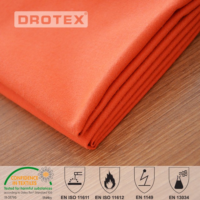 360gsm Cotton Polyester FR Antistatic Anti Acid  Fabric