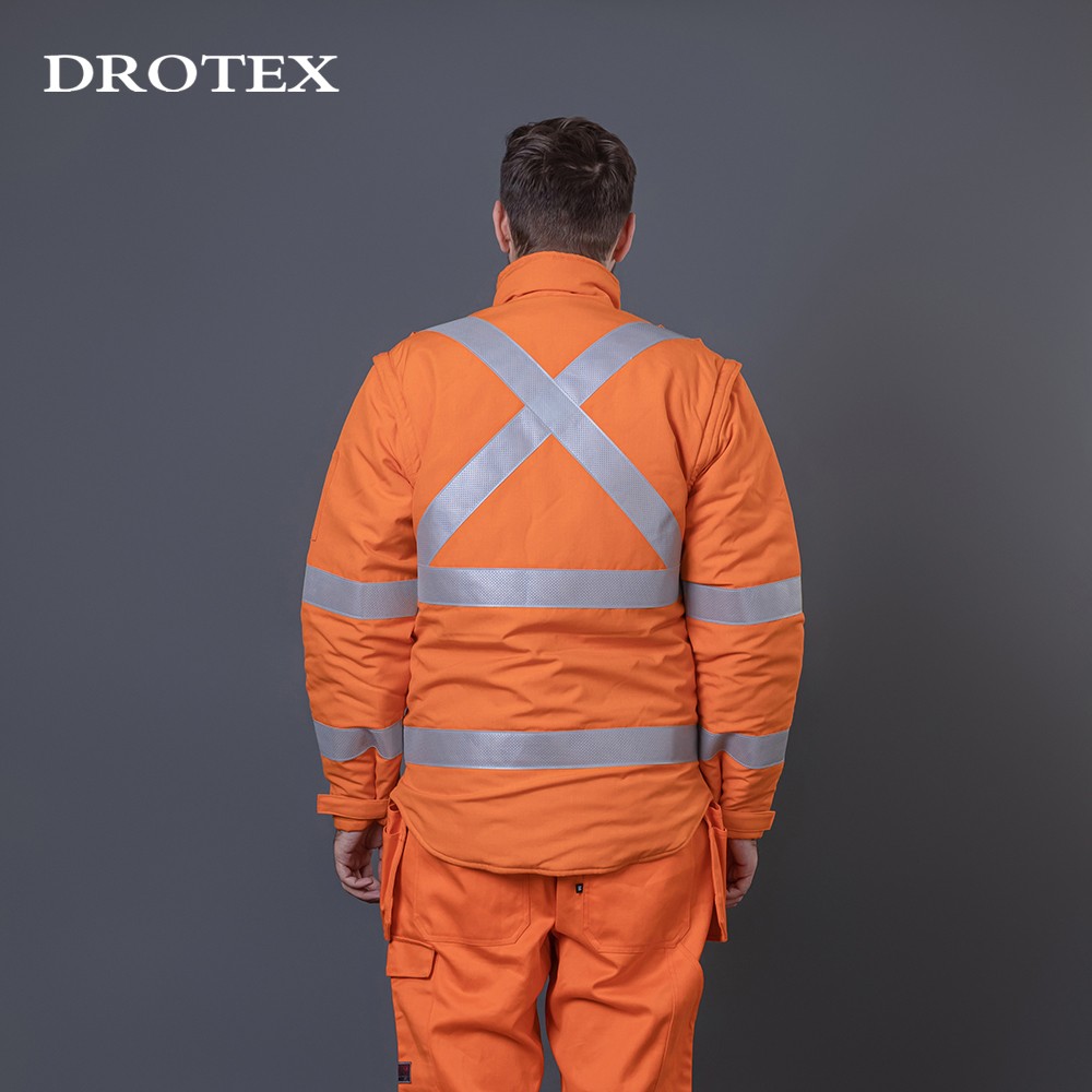 Winter Reflective Fire Resistant Work Safety Jacket Men