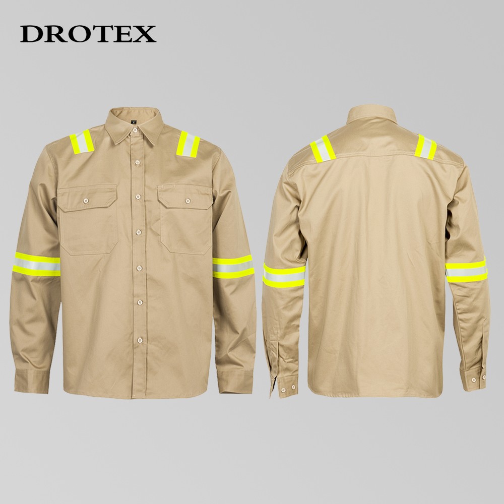 Cotton Nylon Flame Resistant Reflective Shirt