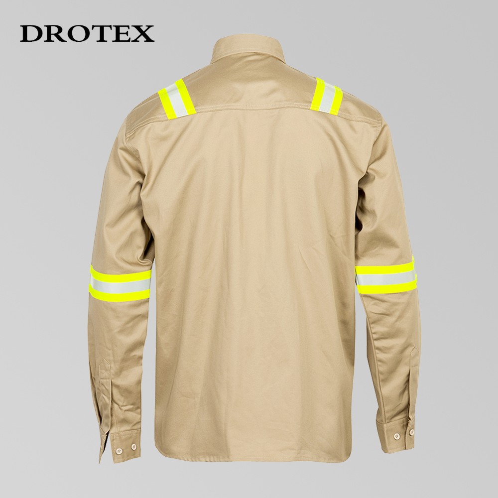 Cotton Nylon Flame Resistant Reflective Shirt