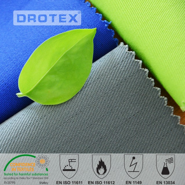 220gsm 100% Cotton FR Anti-static Fabric