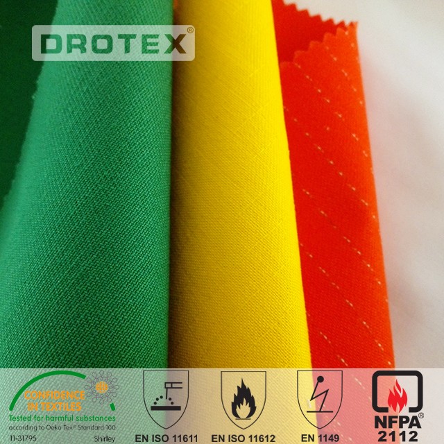 220gsm 100% Cotton FR Anti-static Fabric