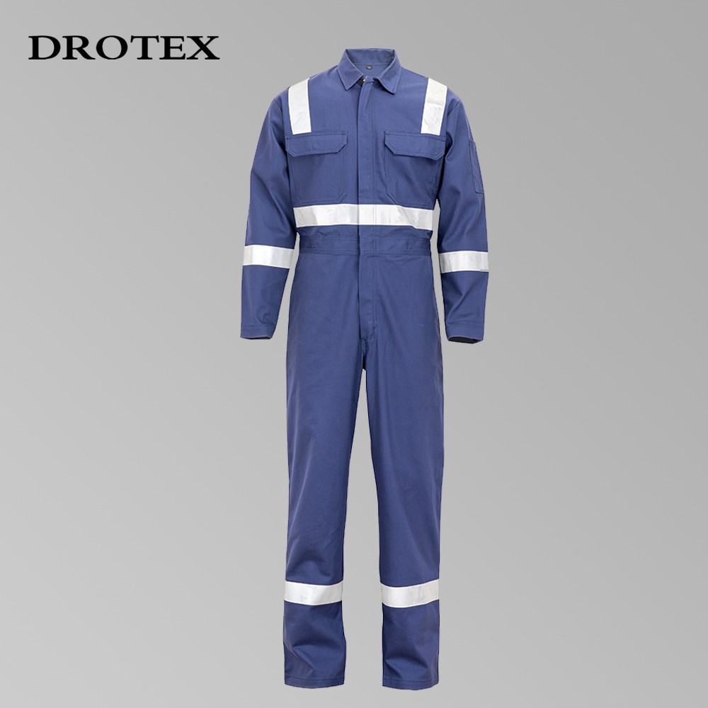 Cotton Anti Static Anti Flame Uniform Mechanic Welding Coverall