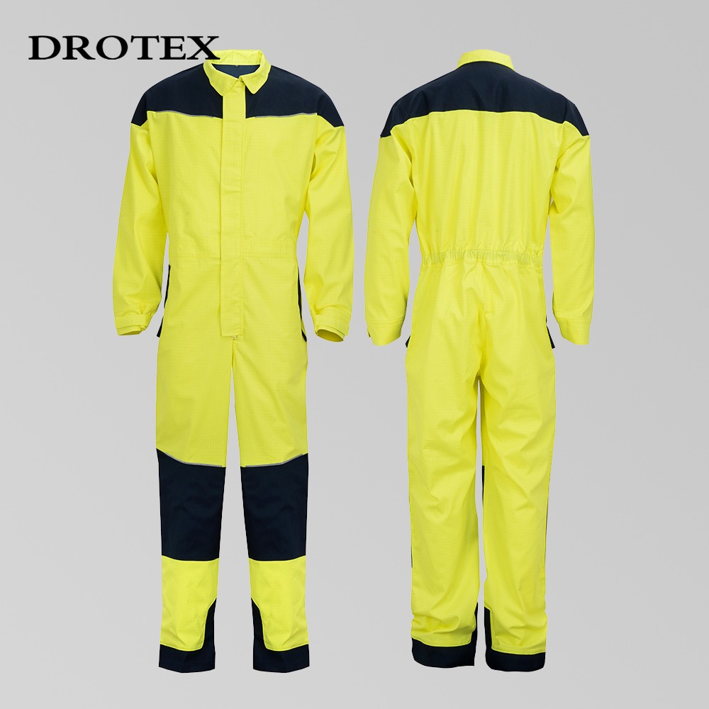Cotton Polyester Working Uniform Fire Rated Waterproof Coverall