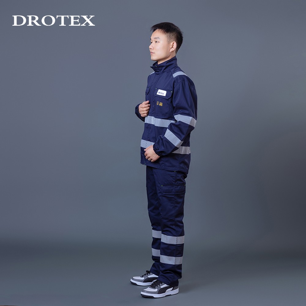 Flame Retardant Reflective Workwear Safety Suit Jacket Pant