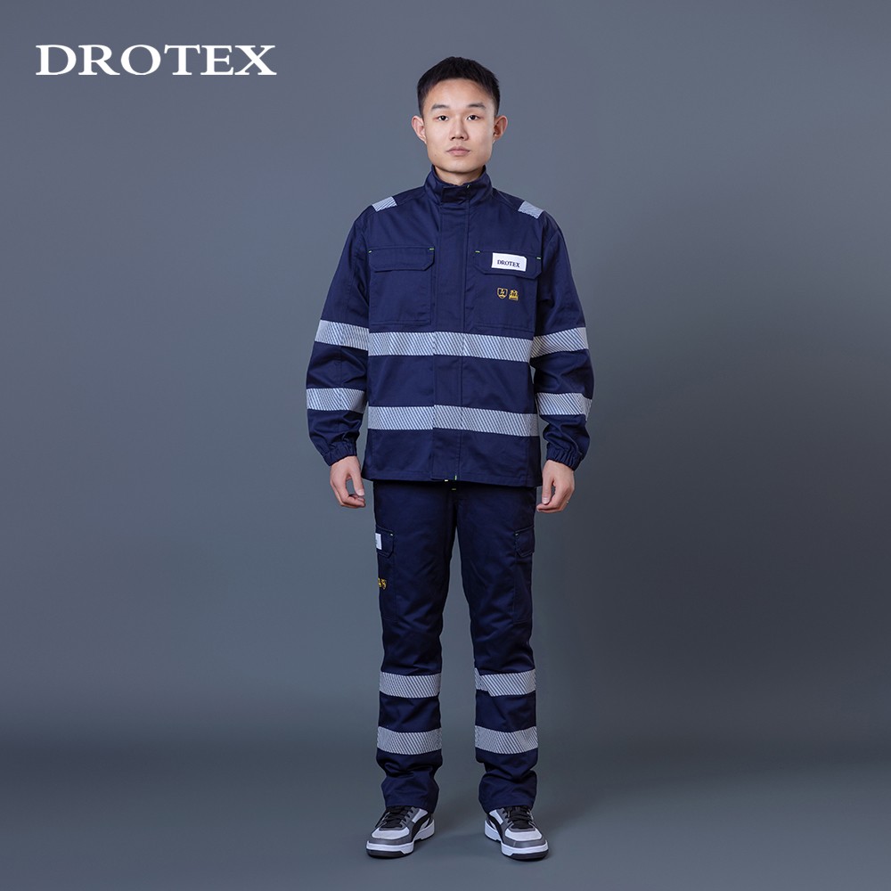 Flame Retardant Reflective Workwear Safety Suit Jacket Pant