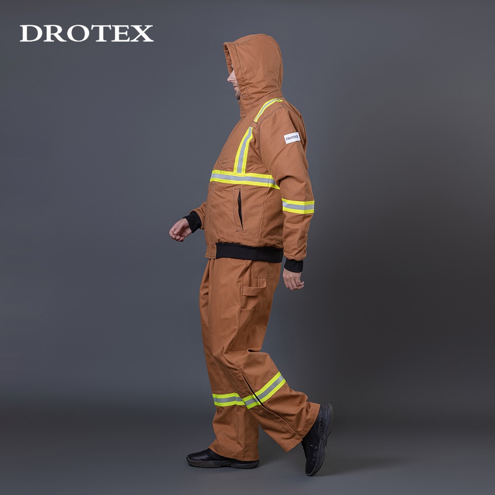 Fire Resistant Reflective Welding Work Suit Hoodie And Pants