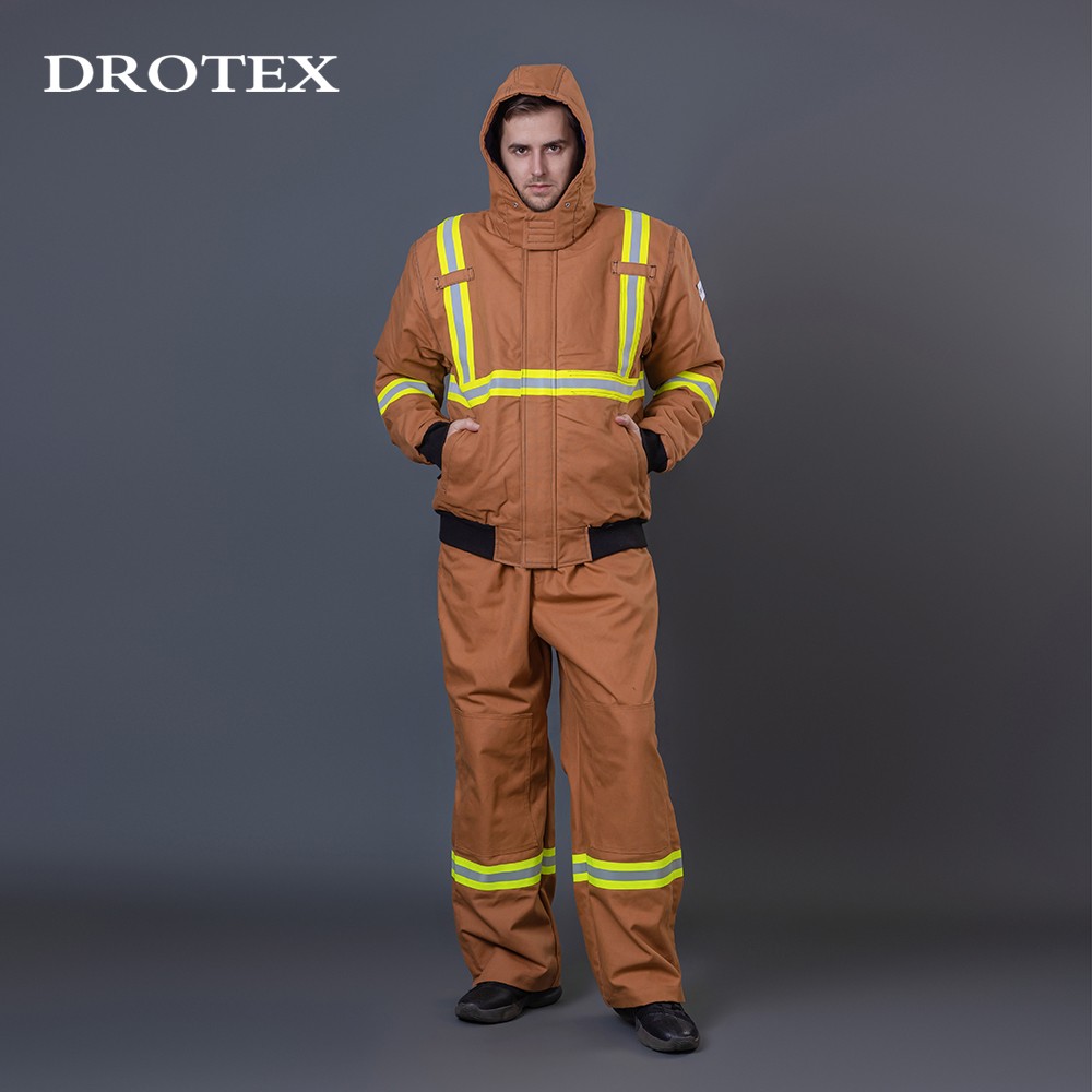 Fire Resistant Reflective Welding Work Suit Hoodie And Pants
