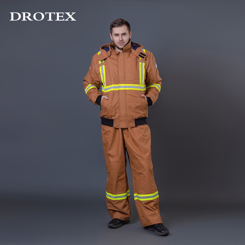 Fire Resistant Reflective Welding Work Suit Hoodie And Pants