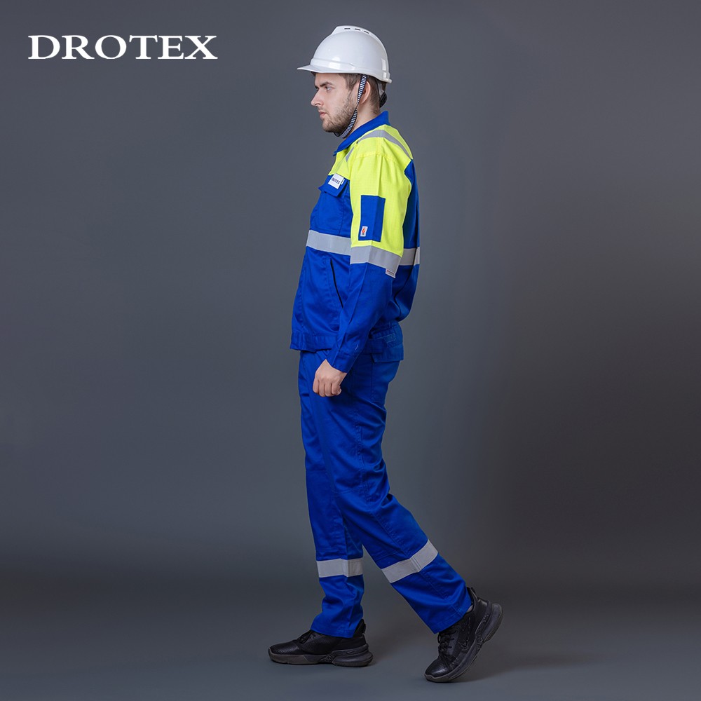 Wholesale High Visibility Reflective Flame Retardant Suits Work Jacket And Pants