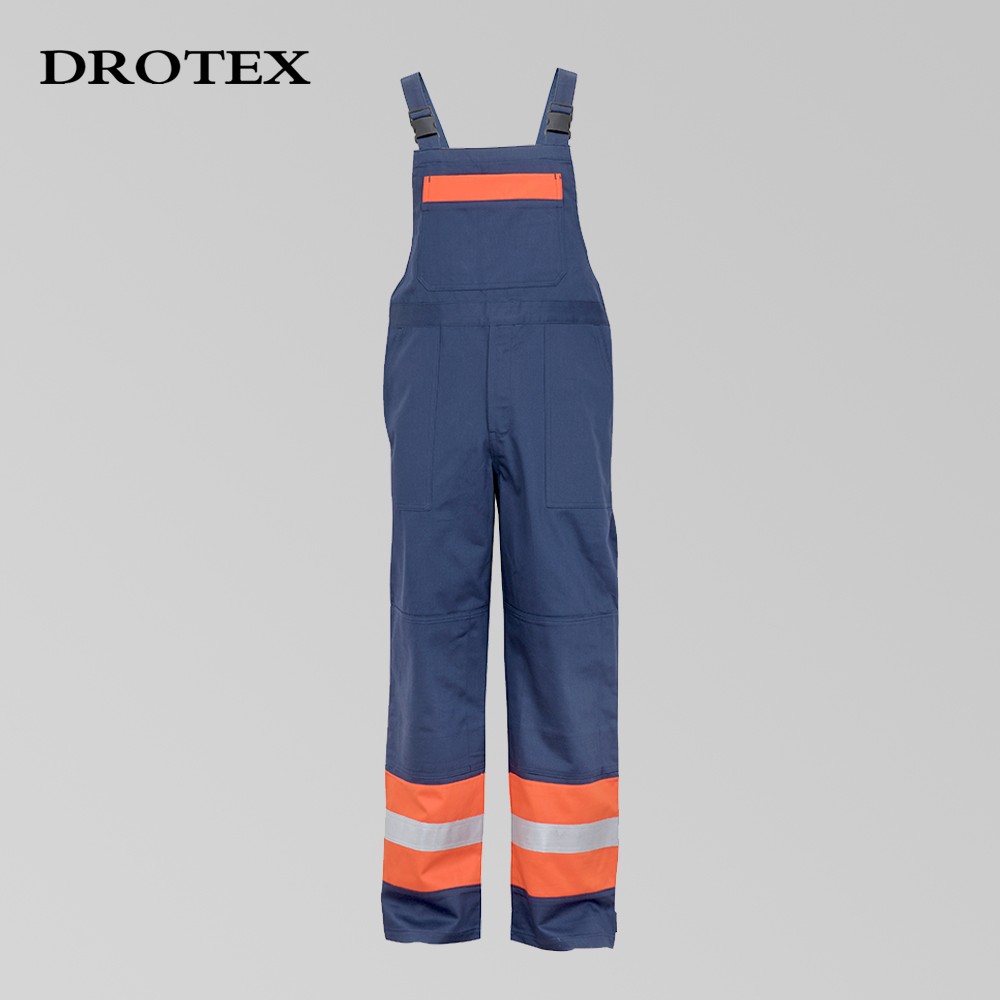 Work Clothes Uniforms Flame Retardant Antistatic Jacket And Bib Overalls