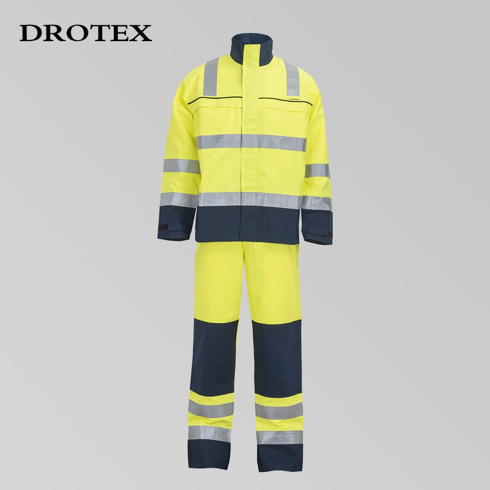 Fire Resistant Anti Static Work Safety Clothing Mens Workwear Jacket And Pants