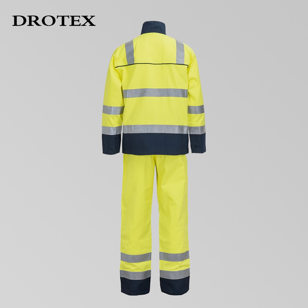 Fire Resistant Anti Static Work Safety Clothing Mens Workwear Jacket And Pants