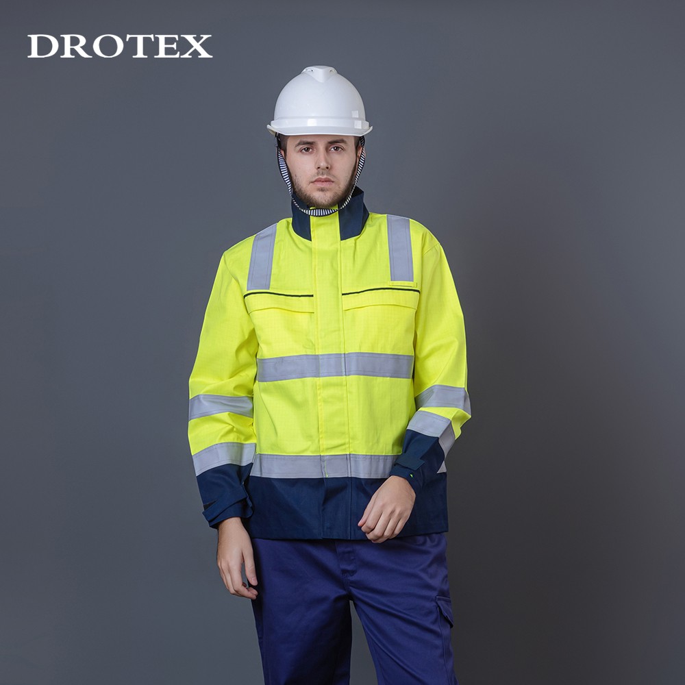 Workwear Uniform Flame Retardant Reflective Hivis Work Jacket Men