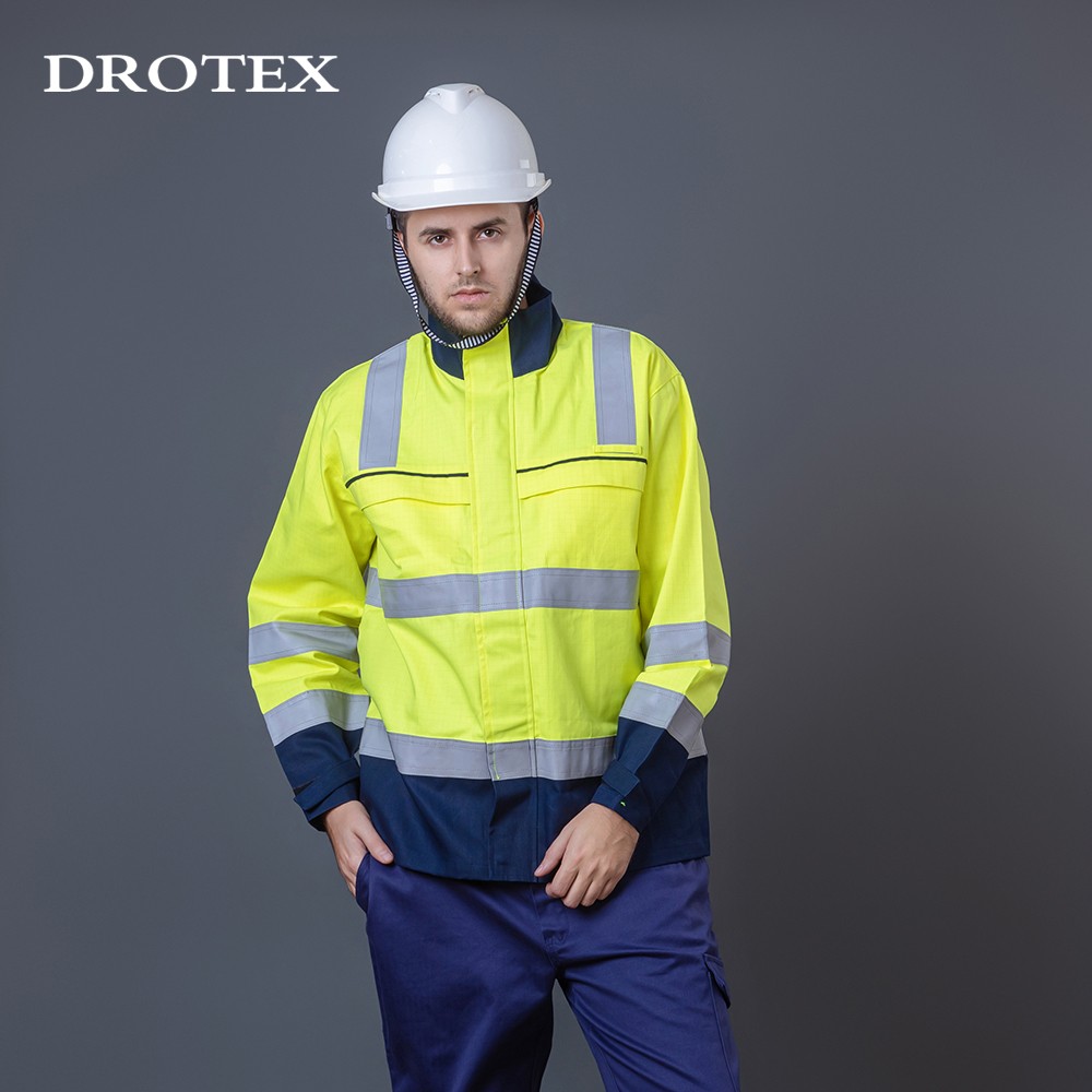 Workwear Uniform Flame Retardant Reflective Hivis Work Jacket Men