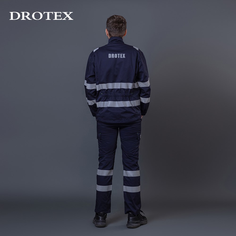 Custom Reflector Two Piece Suits Workwear FR Shirt And Pants