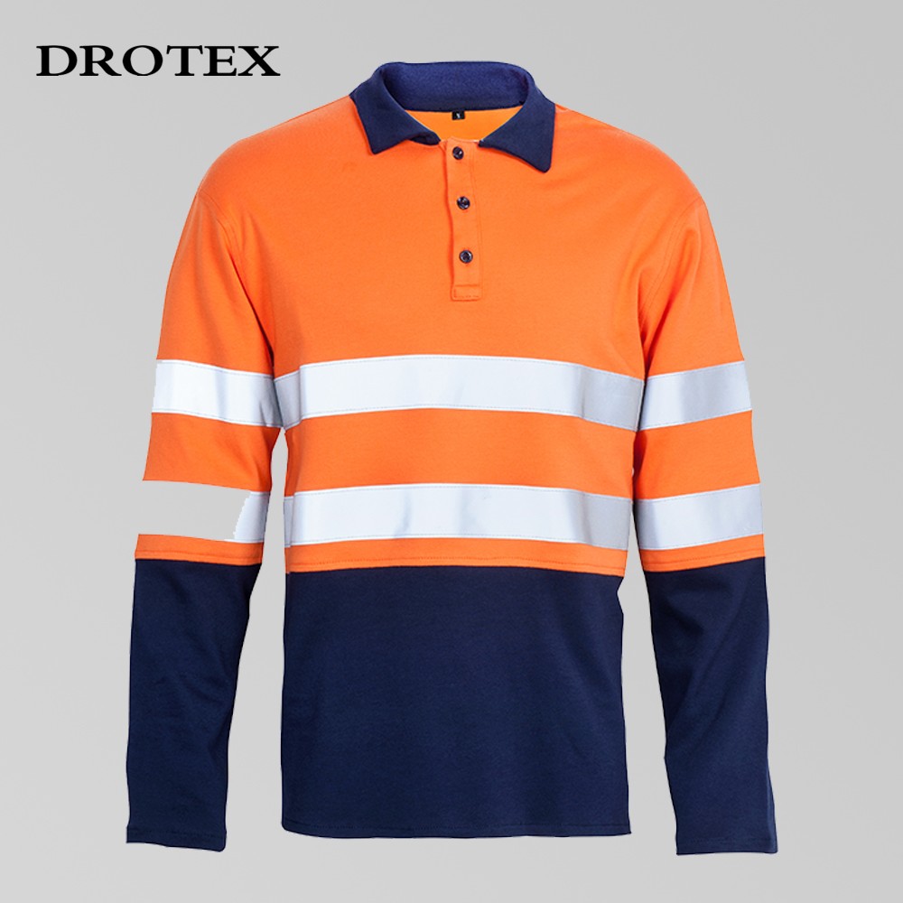 Elastic Fire Resistant Knit Polo Shirt