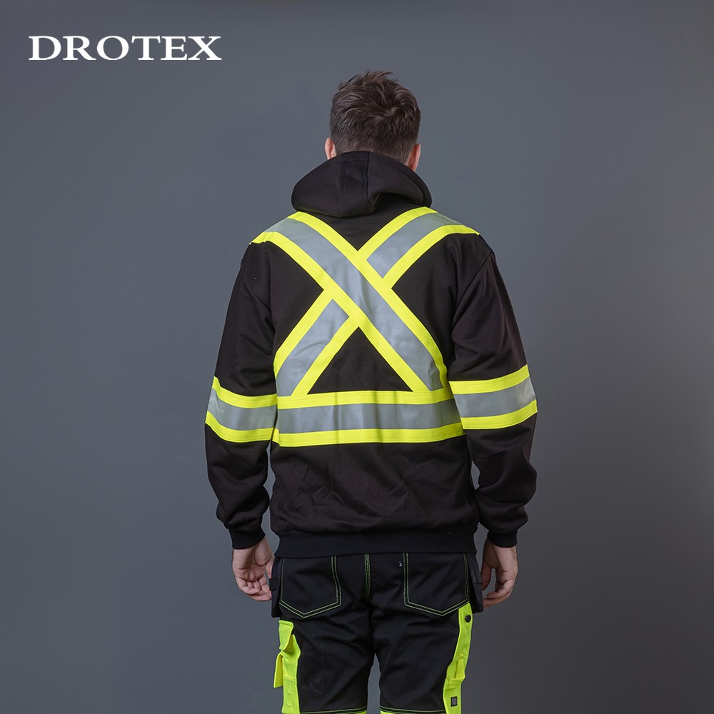 Reflective Fire Resistant Work Jacket Safety Hoodie Workwear Clothing