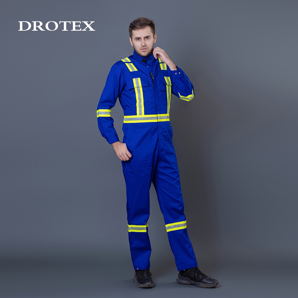 7oz Flame Resistant Coverall With Reflective Trim