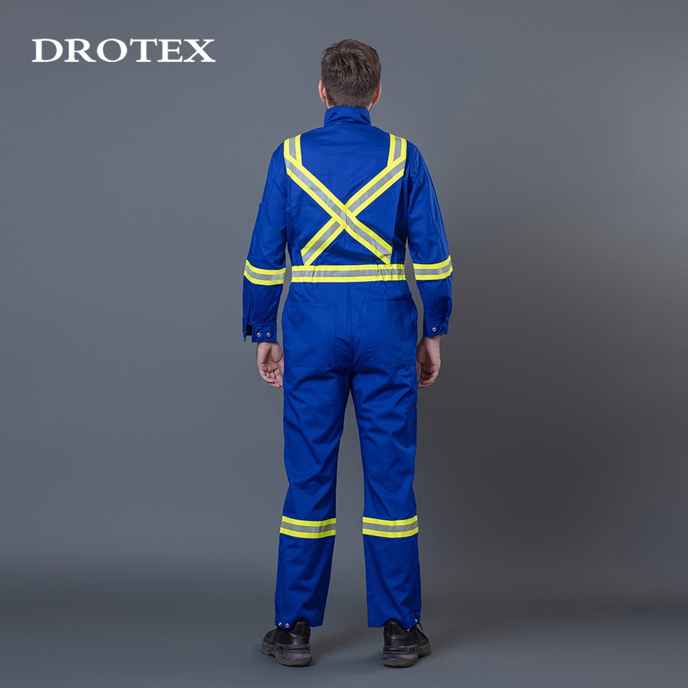 7oz Flame Resistant Coverall With Reflective Trim