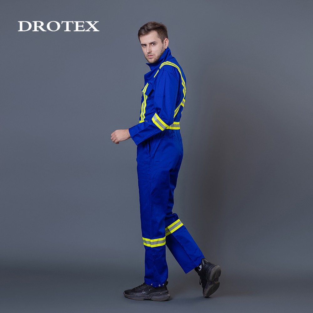 7oz Flame Resistant Coverall With Reflective Trim