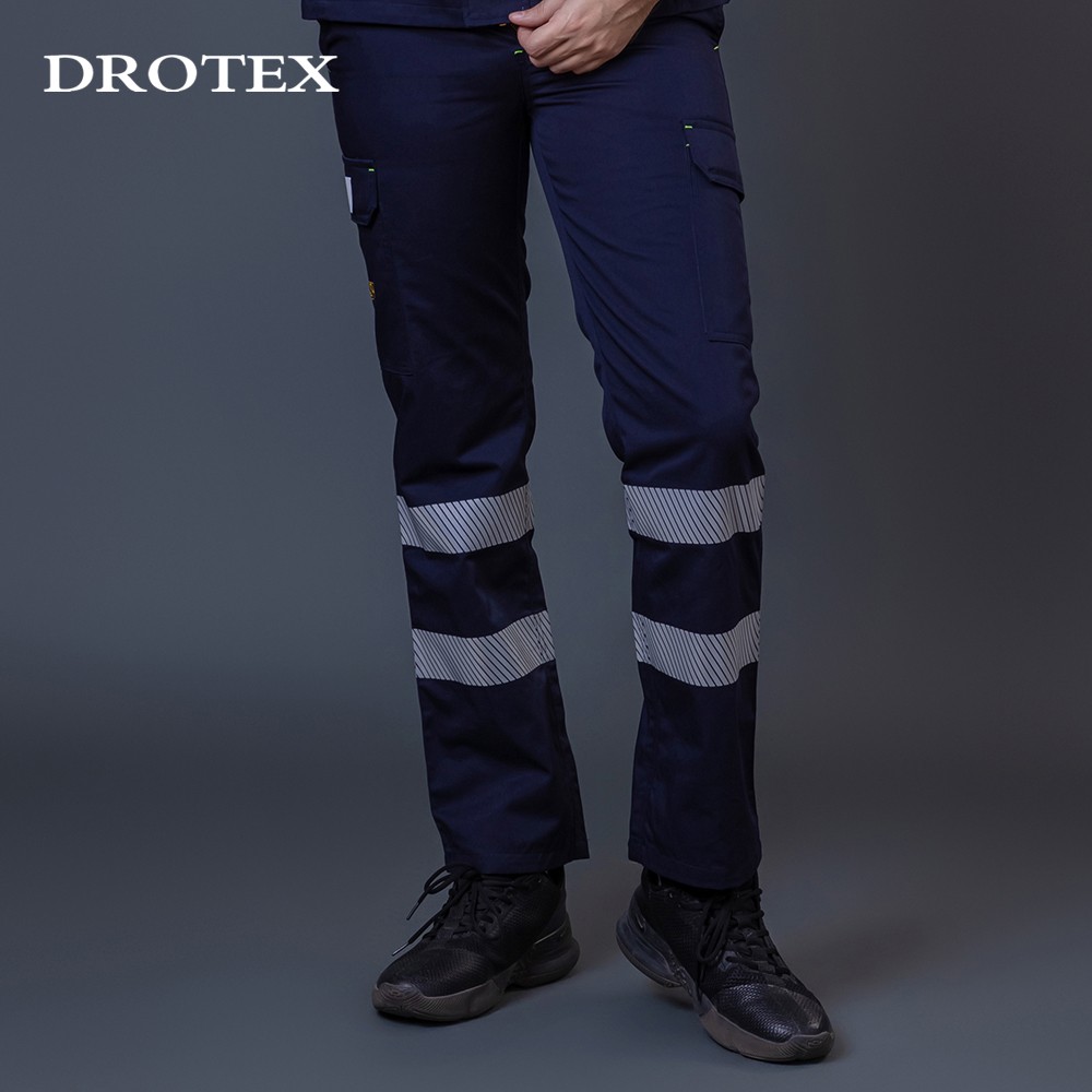 Electrician Work Trousers Reflective Safety Workwear Pants Men