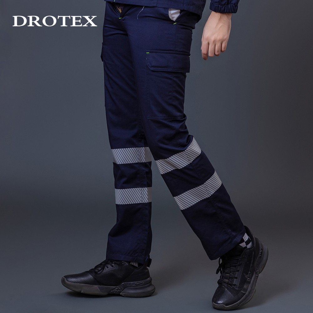Electrician Work Trousers Reflective Safety Workwear Pants Men