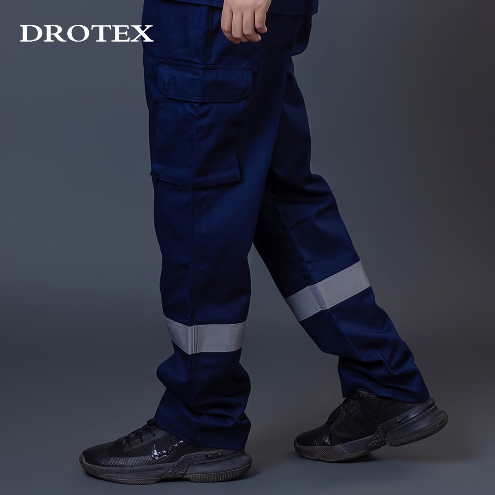 Man Work Pants Reflective Fire Resistant Workwear Trousers