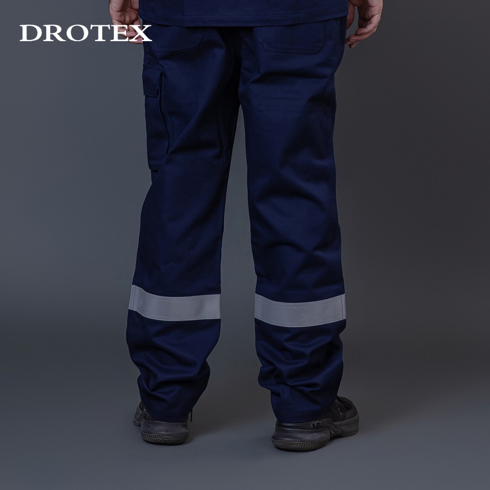 Man Work Pants Reflective Fire Resistant Workwear Trousers